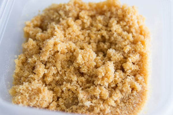 The texture of the breadcrumbs improves by soaking them overnight.