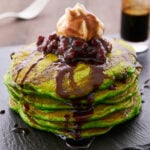 Matcha Pancakes with Kuromitsu - 5