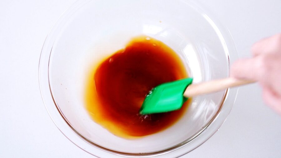 Japanese Ginger Pork marinade being stirred