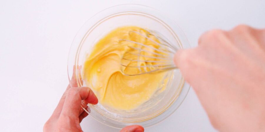Whisking batter for Japanese Fried Shrimp