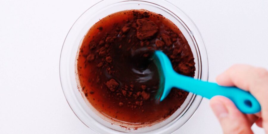 Mixing the base for Katsu Curry Sauce