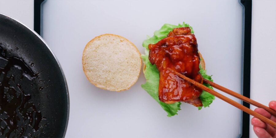 Add the Chicken Teriyaki
