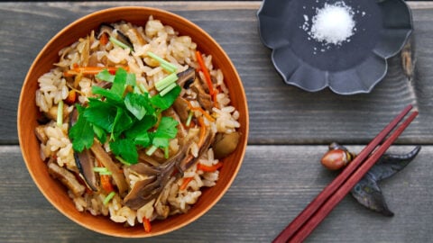 Loaded with mushrooms and root veggies, this Takikomi Gohan is an autumn favorite in Japan that's easy to make regardless of where you live.
