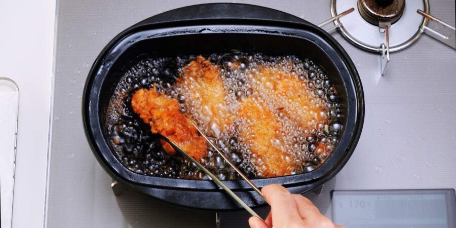 Panko crusted deep fried oysters.
