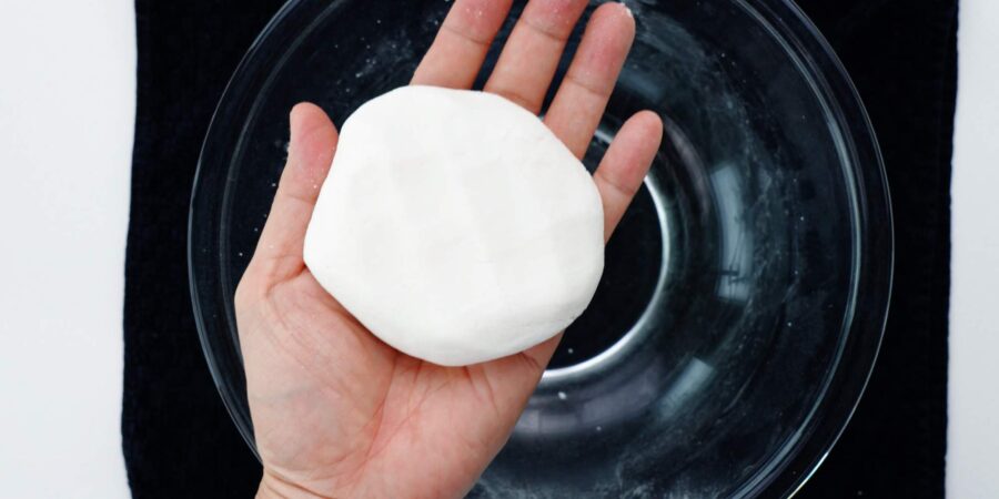 Dango dough after it's been kneaded.