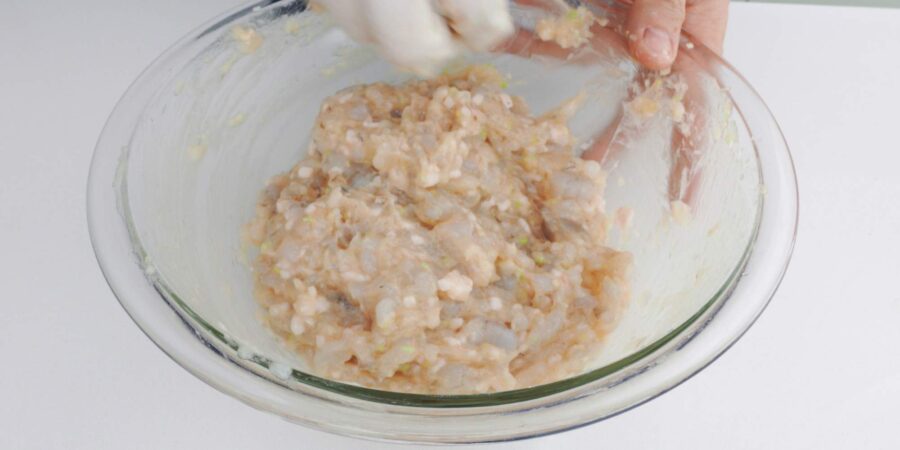 Shumai filling mixture.