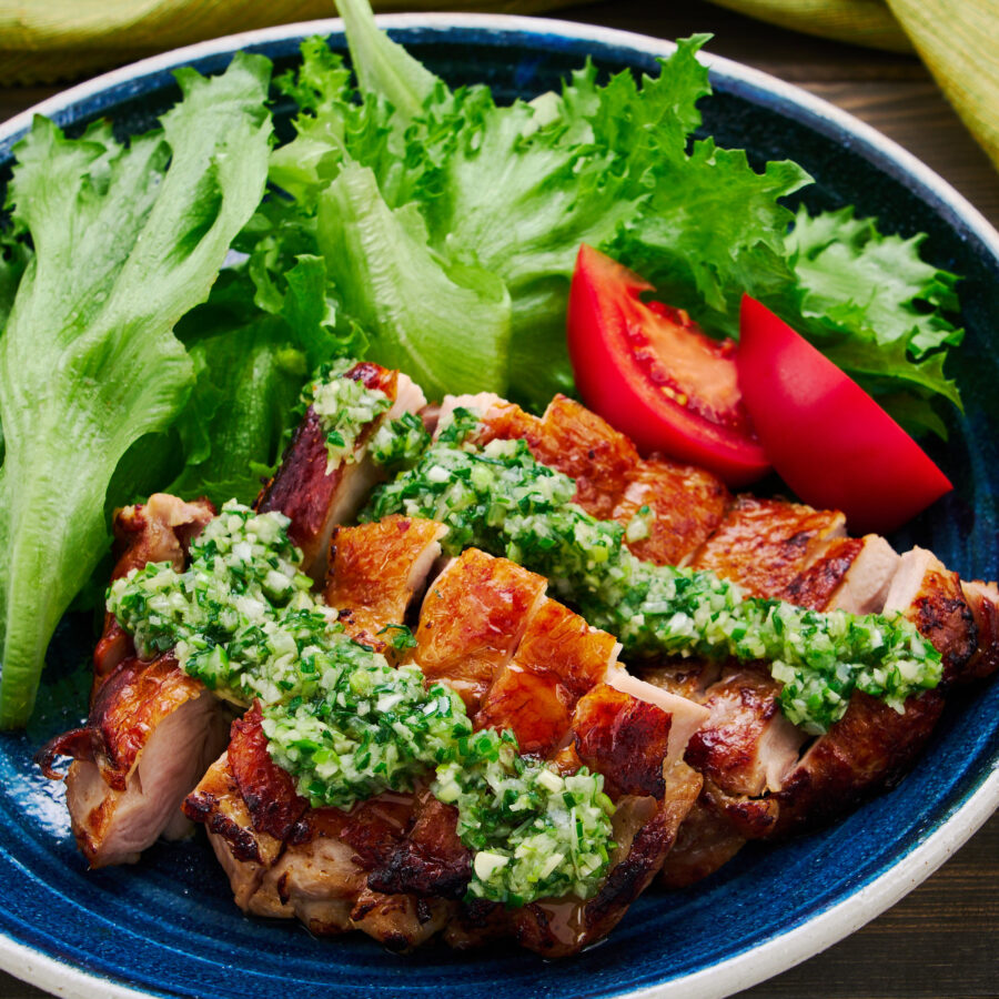 Ginger Scallion Sauce with Crispy Chicken