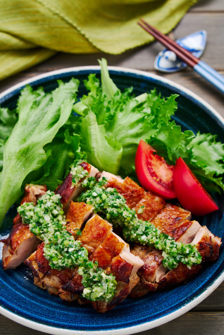 Ginger Scallion Sauce with Crispy Chicken